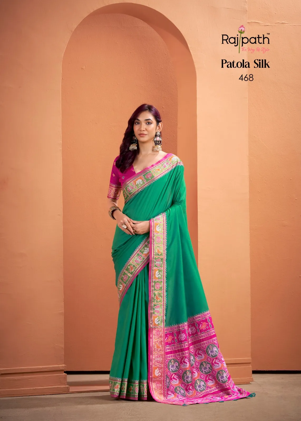 Buy Premium Silk With Patola Saree in Surat - Reseller Bazzar